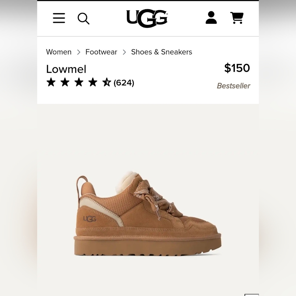 UGG Lowmel Chestnut Casual Sneakers